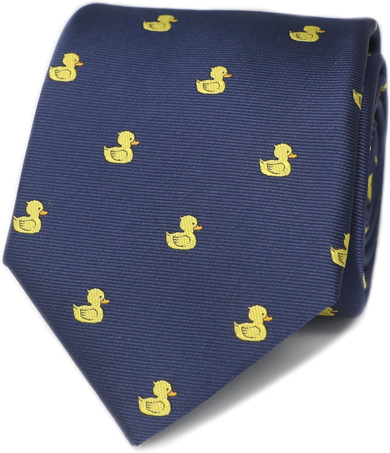 MENDEPOT Animal Pattern Necktie With Gift Box Sea Animal Pattern Tie Father's Day Birthday Gift Tie - Image 1
